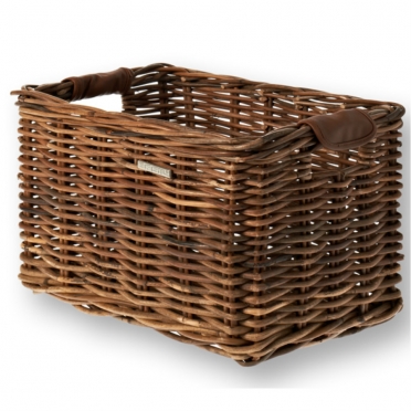 Basil Dorset rieten fietsmand bruin M